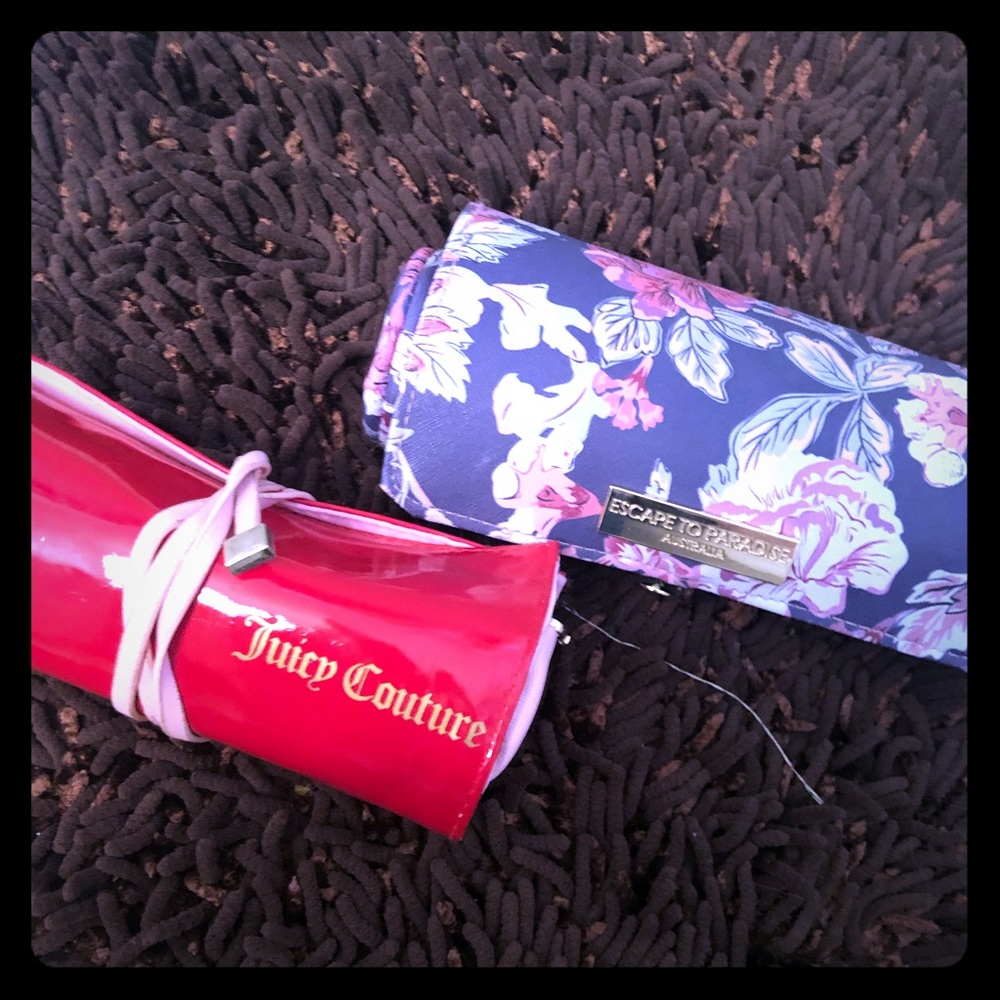 2 travel size cosmetic cases